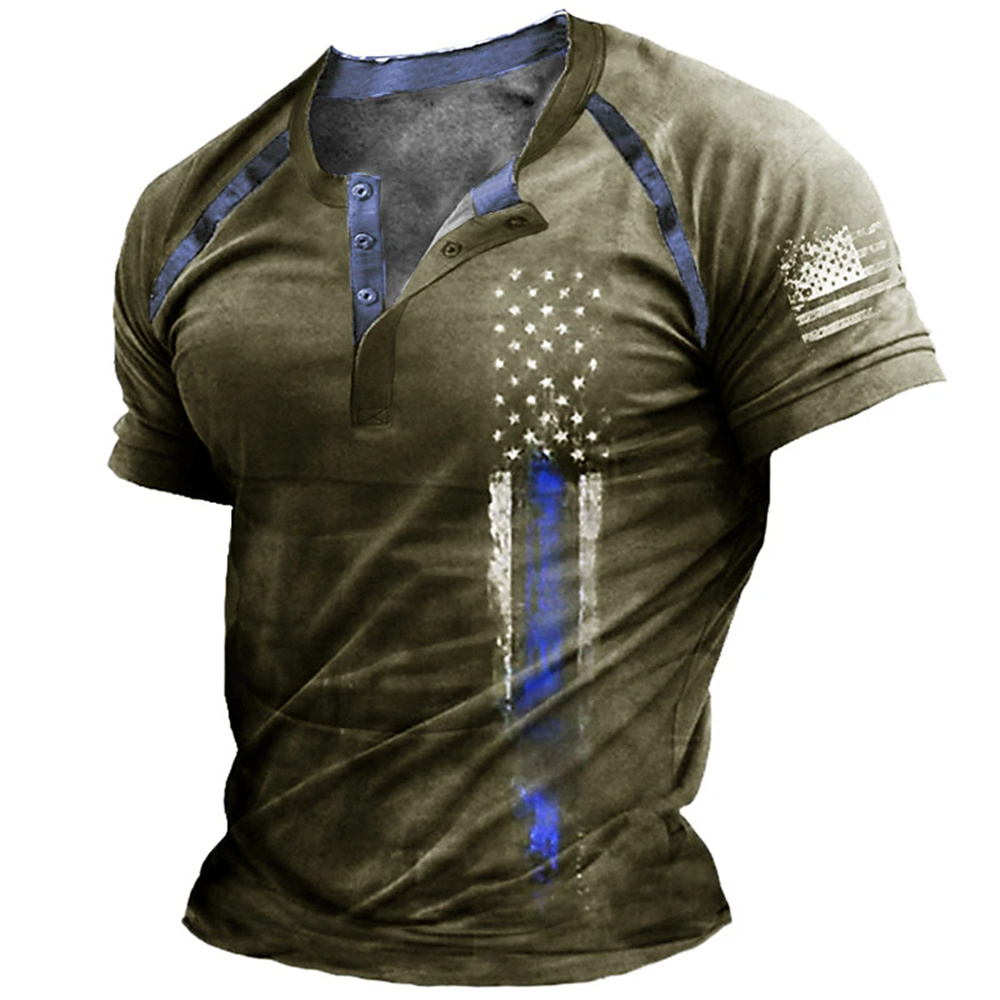 Funny 3D American Flag Print M - Vintage Fashion Enthusiasts 评论和价格